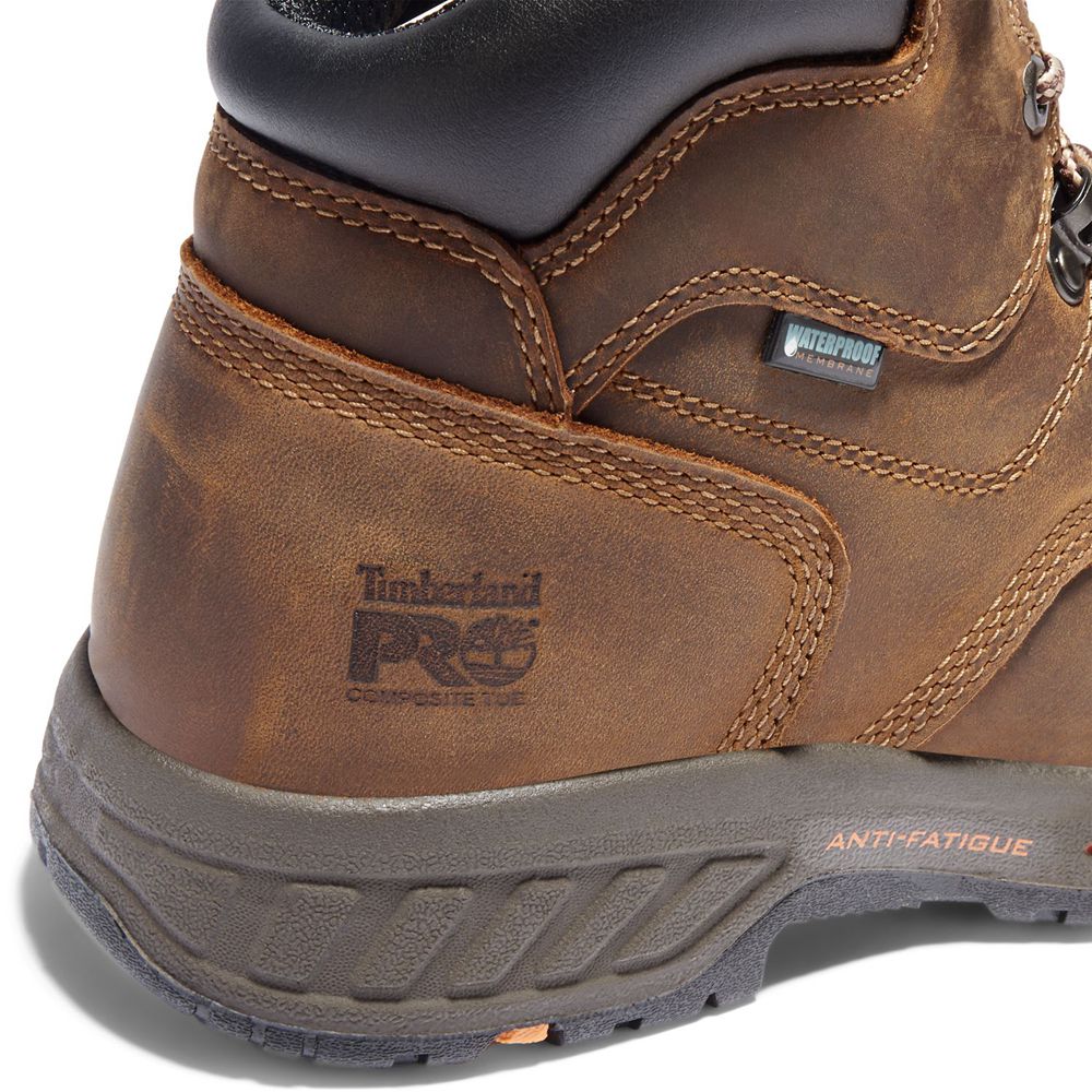 Bocanci De Muncă Timberland Barbati Maro/Negrii - Pro® Helix Hd 6\" Comp Toe - Romania - BFYRTN298